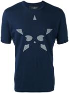 Hydrogen Star Print T-shirt, Men's, Size: Large, Blue, Cotton