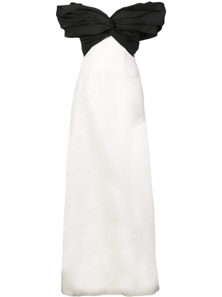 Carolina Herrera Off-shoulder Bow Dress - White