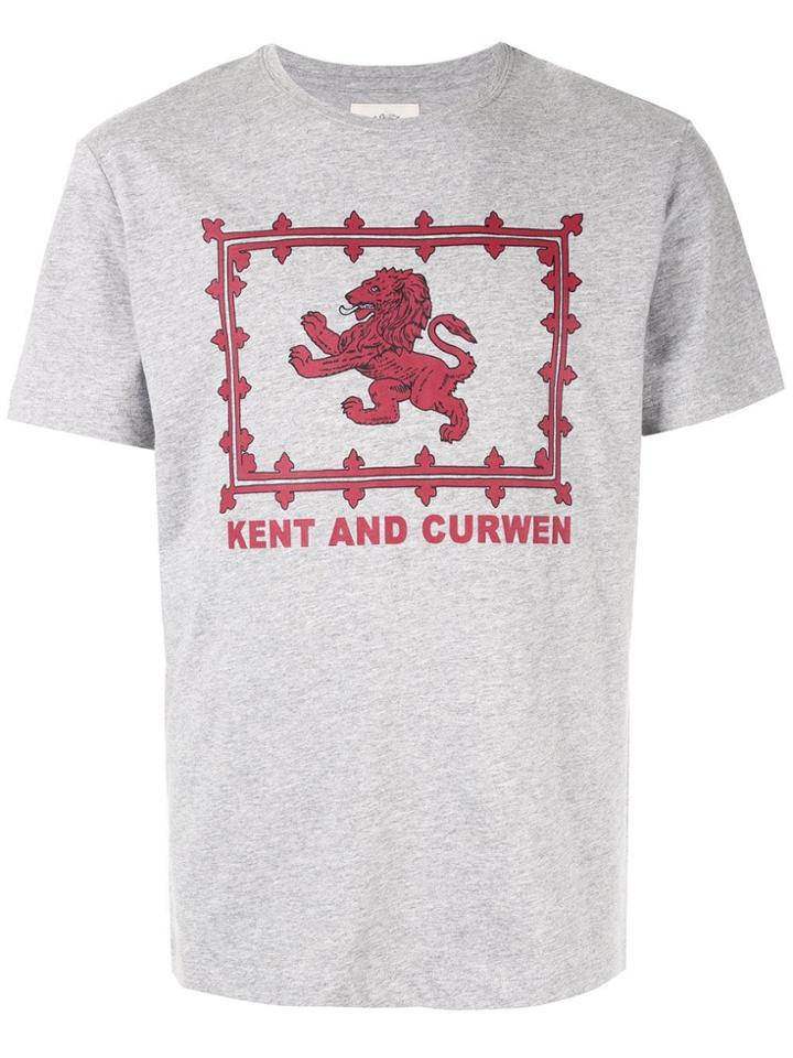 Kent & Curwen Lion Print T-shirt - Grey