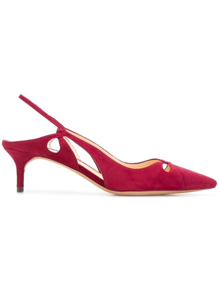 Alexandre Birman Nanny Kitten Heels - Red