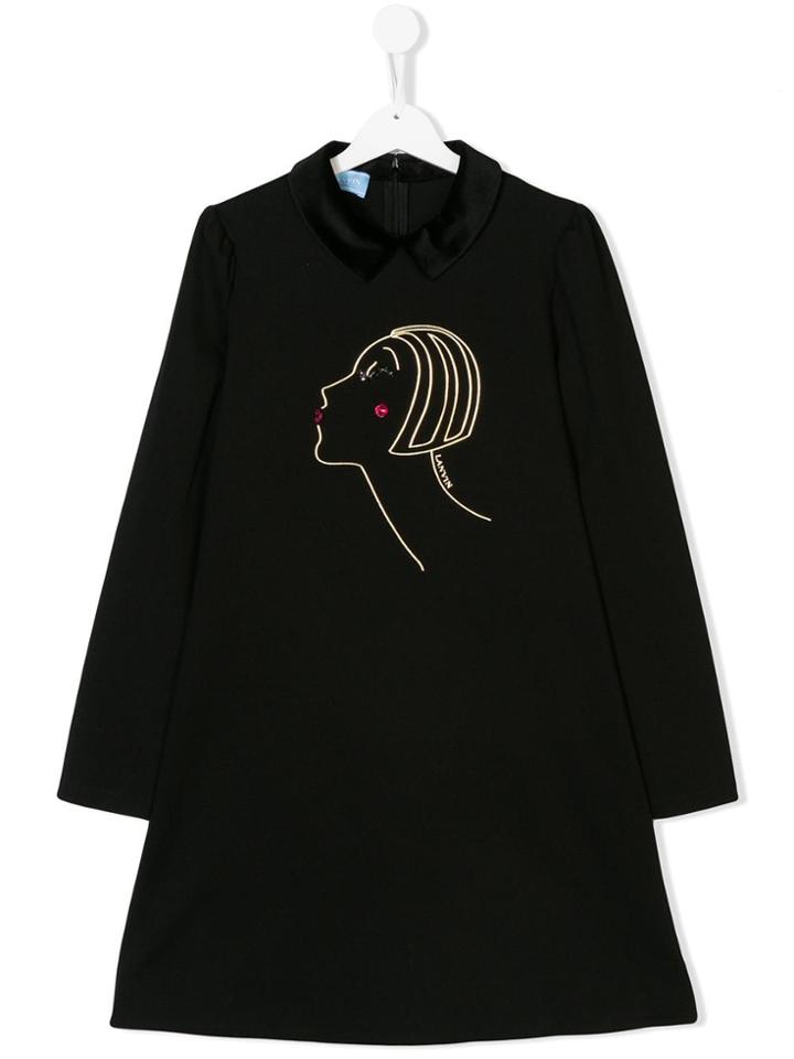 Lanvin Enfant Teen A-line Dress - Black