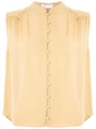 Nk Romain Drop Fiona Silk Shirt - Yellow