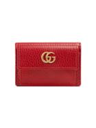 Gucci Gucci Mermont Leather Waller - Red