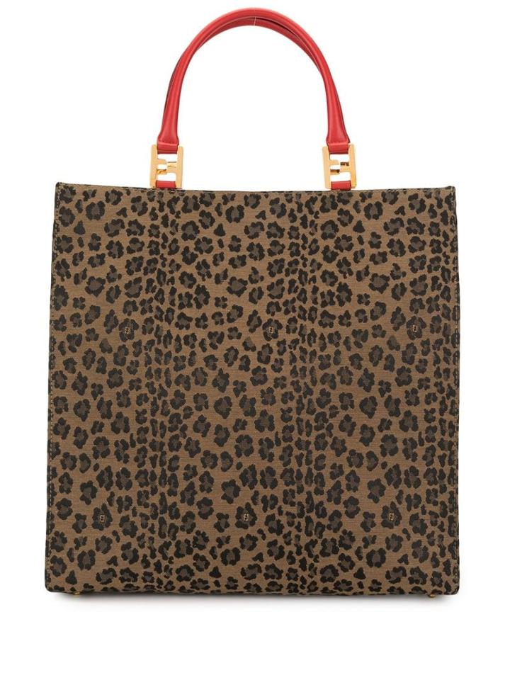 Fendi Pre-owned Leopard Pattern Tote - Brown