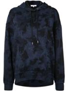 Proenza Schouler Pswl Ink Blotch Hooded Sweatshirt - Blue
