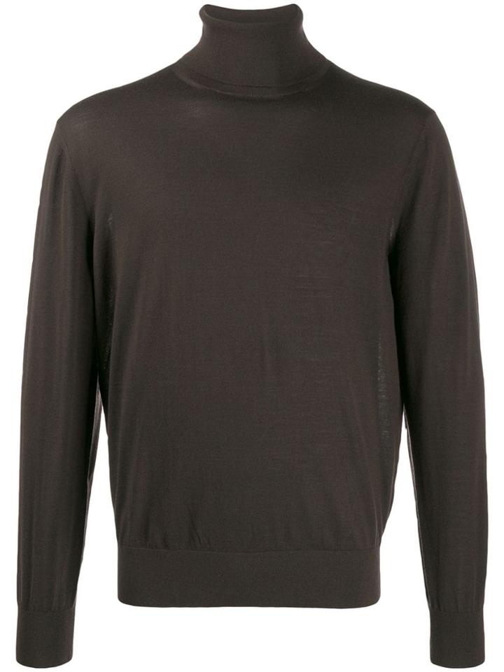 Z Zegna Relaxed Fit Jumper - Brown