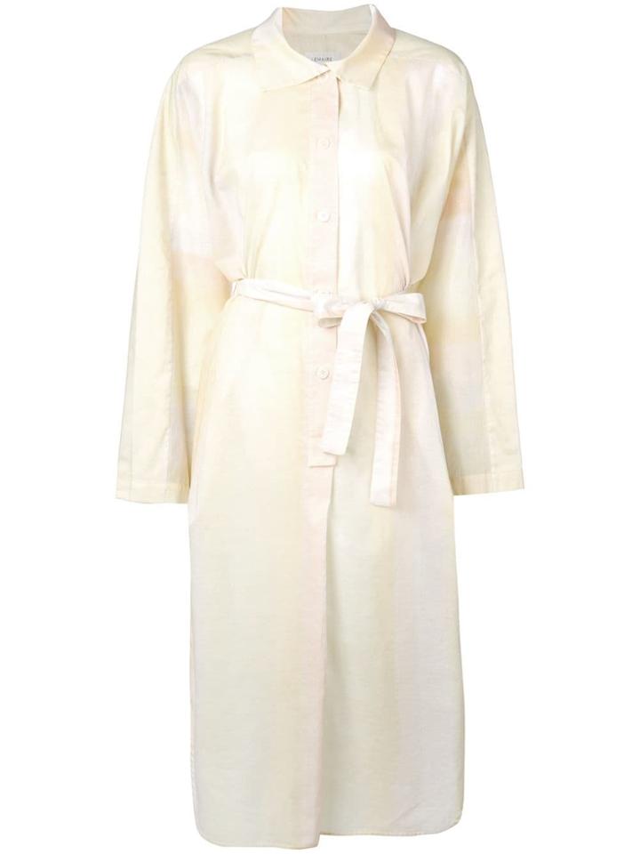 Lemaire Belted Shirt Dress - White