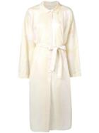 Lemaire Belted Shirt Dress - White