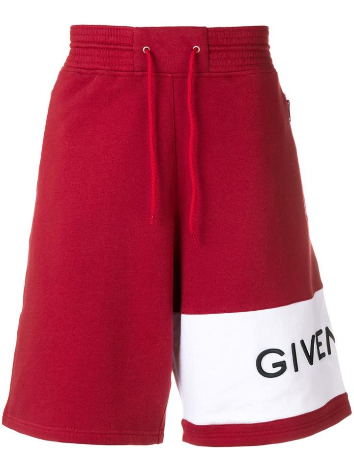 Givenchy Logo Bermuda Shorts - Red