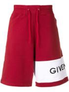 Givenchy Logo Bermuda Shorts - Red