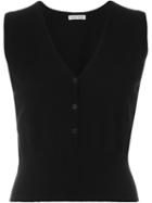 Tomas Maier Knit Gilet, Women's, Size: 4, Black, Cashmere