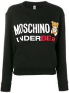 Moschino Underbear Print Sweatshirt - Black
