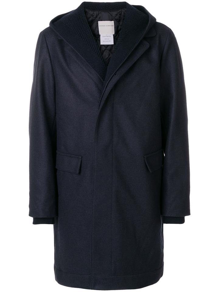 Stephan Schneider Soft Hooded Coat - Blue