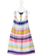 Missoni Kids Zigzag Patterned Dress, Girl's, Size: 8 Yrs