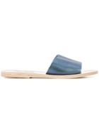 Ancient Greek Sandals Taygete Slides - Blue