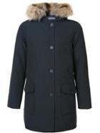 Woolrich 'arctic' Parka Coat, Men's, Size: Large, Blue, Cotton/nylon/raccoon Dog