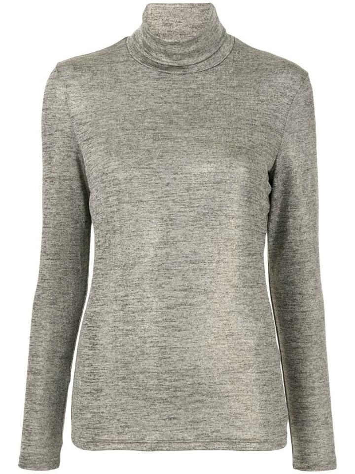 Paul & Joe Turtle-neck Fitted Top - Gold