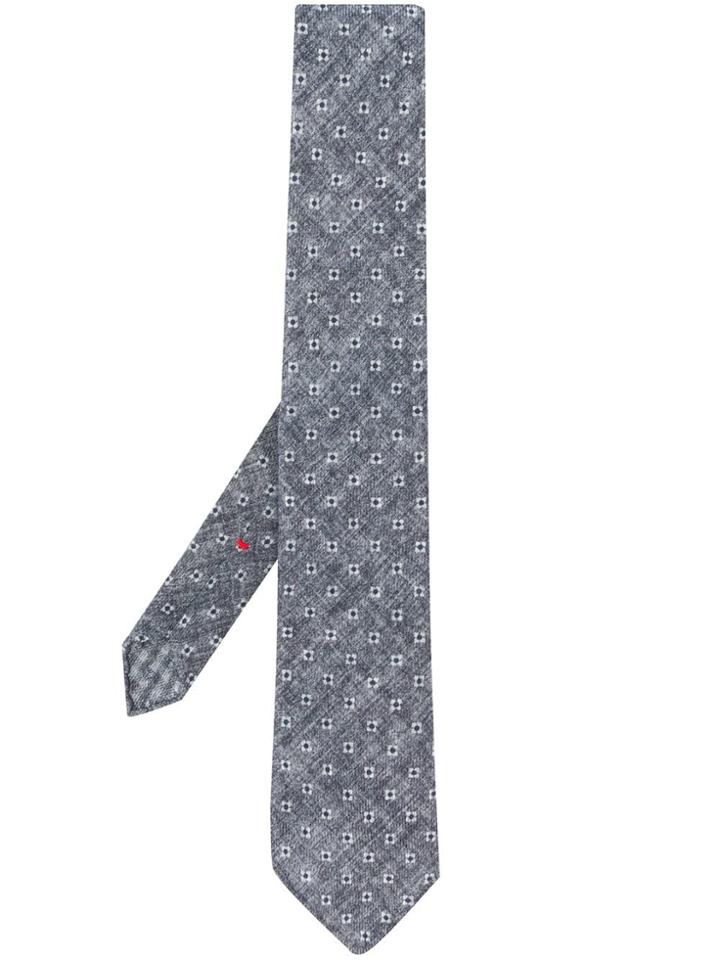 Dell'oglio Square Pattern Tie - Blue