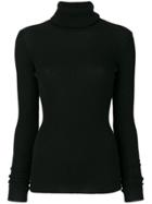 Nude Roll Neck Sweatshirt - Black