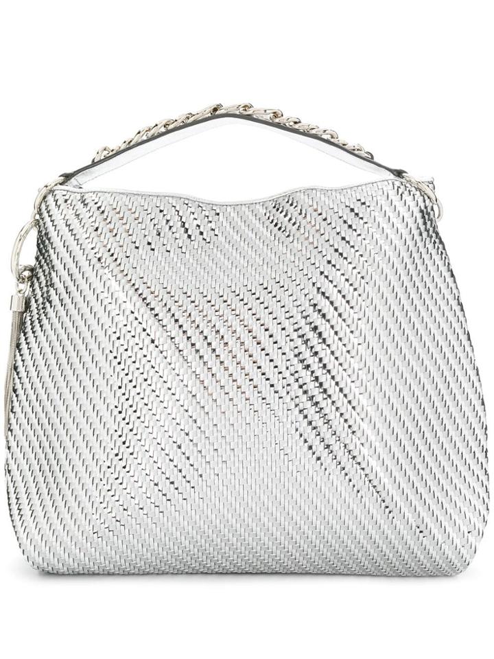 Jimmy Choo Callie Slouchy Tote - Silver