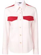 Calvin Klein 205w39nyc Contrast Insert Wool Western Shirt - Pink