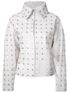 Donnah Mabel - Studded Jacket - Women - Leather - 0, Women's, White, Leather