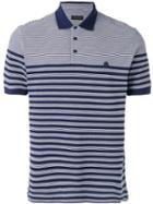 Z Zegna - Striped Polo Shirt - Men - Cotton - M, Blue, Cotton