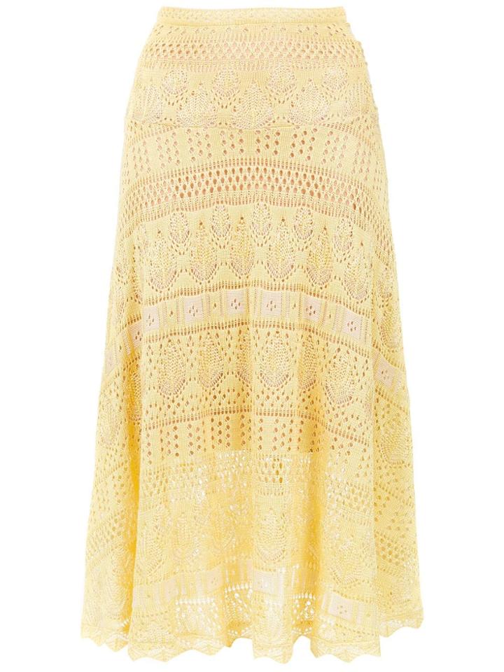 Cecilia Prado Berenice Midi Skirt - Yellow & Orange