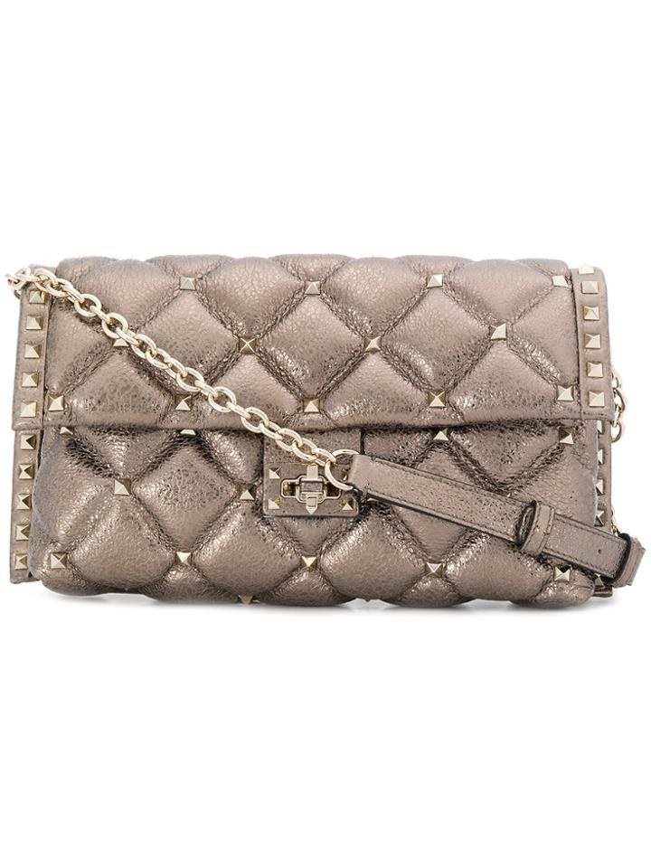 Valentino Valentino Garavani Candystud Shoulder Bag - Metallic