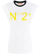 Nº21 Contrast Logo T-shirt - White