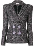 Faith Connexion Jewelled Button Blazer - Black