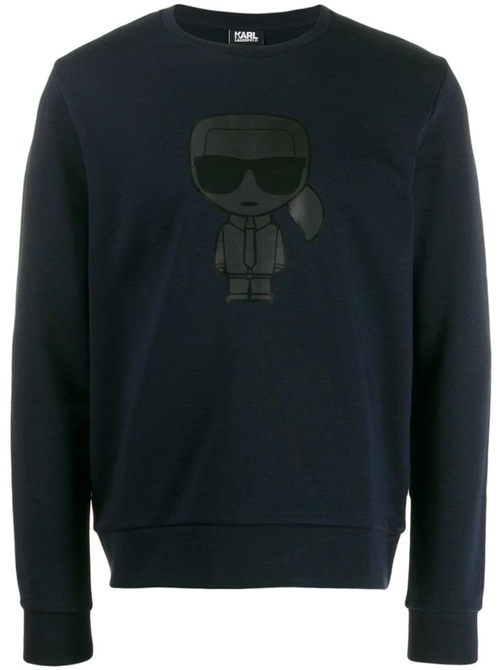 Karl Lagerfeld Karl Ikonik Print Sweatshirt - Blue
