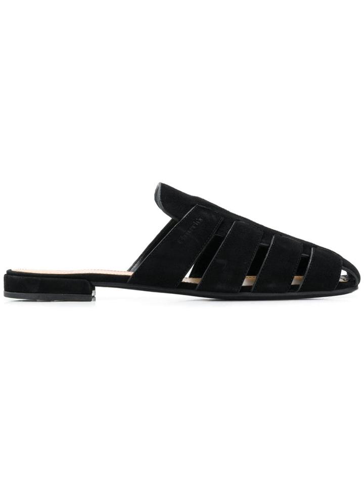 Church's Leather Mule Slides - Black