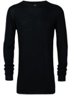 Rick Owens - Crew Neck Jumper - Men - Virgin Wool - L, Black, Virgin Wool