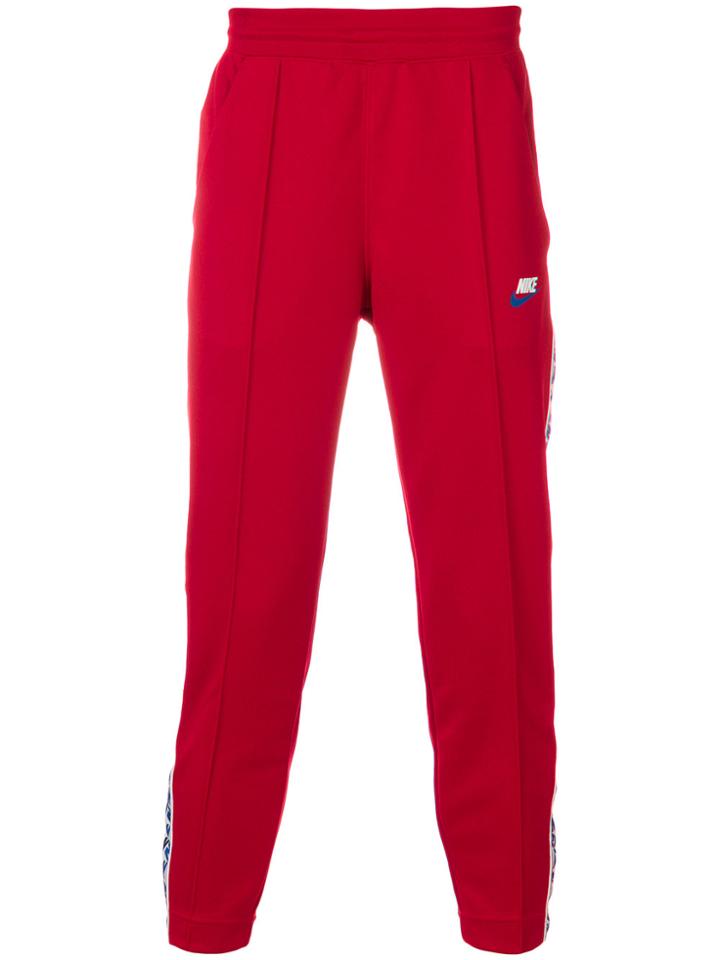 Nike Sportswear Taped Track Pants - Red