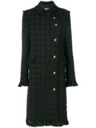 Msgm Classic Fitted Coat - Black