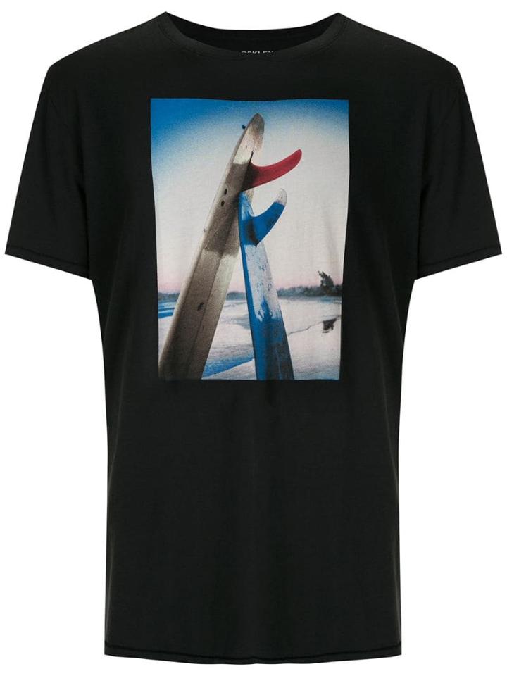 Osklen Soft Used Longboards Print T-shirt - Black