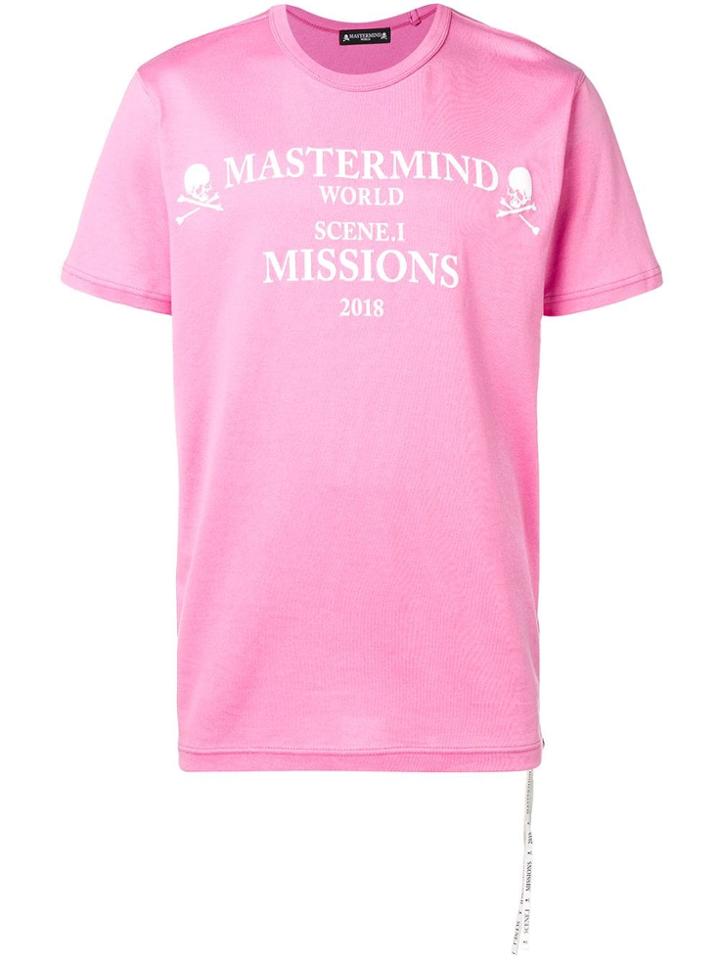 Mastermind Japan Printed T-shirt - Pink