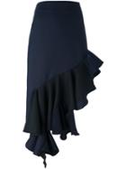 Jacquemus 'volants' Skirt, Women's, Size: 36, Blue, Cotton/virgin Wool