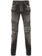 Balmain Biker Jeans, Men's, Size: 30, Black, Cotton/polyurethane