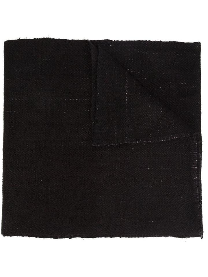 Denis Colomb - 'ise' Scarf - Unisex - Silk/yak - One Size, Black, Silk/yak