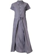 Comme Des Garçons Pre-owned Layered Shirt Dress - Blue