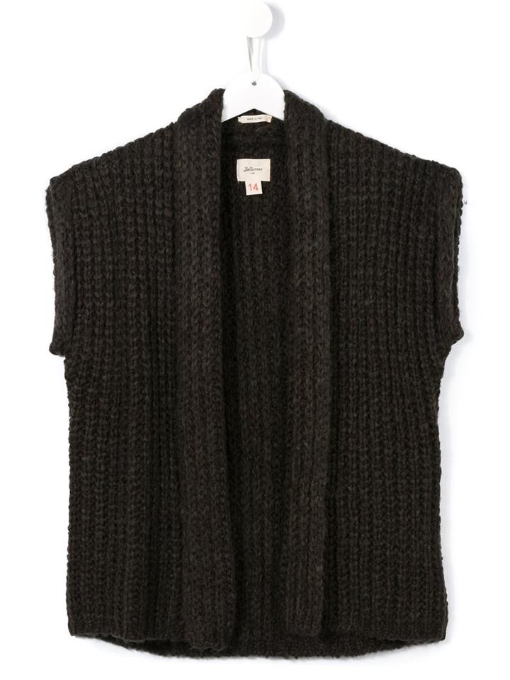 Bellerose Kids Open Cardigan, Girl's, Size: 14 Yrs, Brown