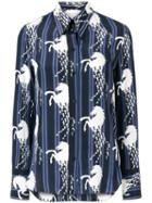 Chloé Horse-print Shirt - Blue