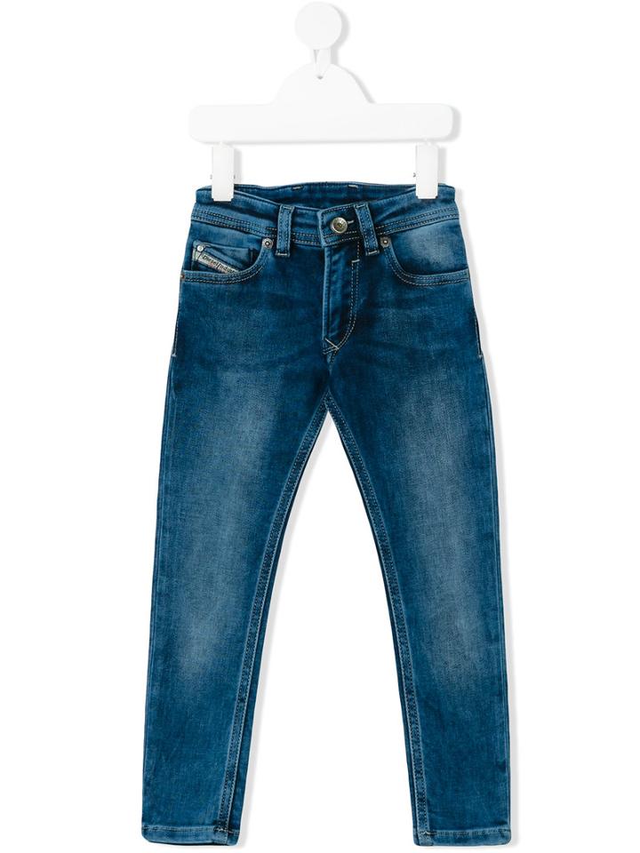 Diesel Kids - Regular Jeans - Kids - Cotton/polyester/spandex/elastane - 6 Yrs, Blue