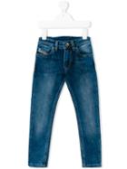 Diesel Kids - Regular Jeans - Kids - Cotton/polyester/spandex/elastane - 6 Yrs, Blue