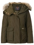 Woolrich Hooded Military Parka - Green