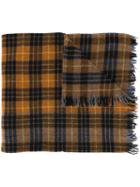 Faith Connexion Checked Fringed Scarf
