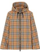 Burberry Vintage Check Hooded Jacket - Neutrals