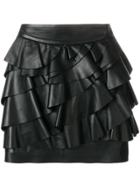 Dsquared2 Ruffle Layered Mini Skirt - Black